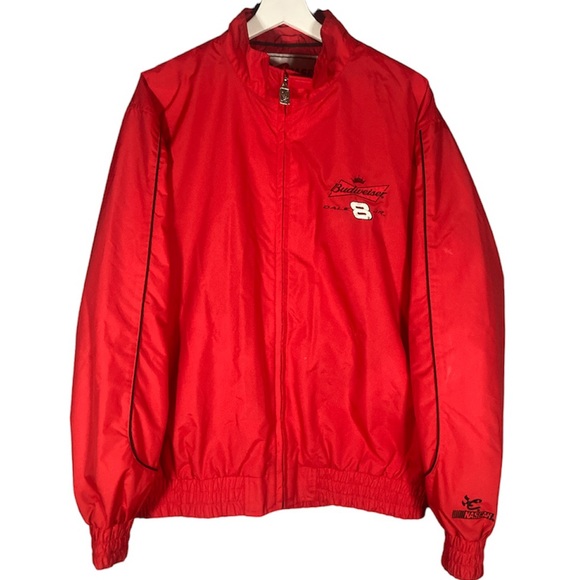 Chase Authentics NASCAR Jacket Dale Earnhardt Jr Budweiser Nylon Men’s Medium - Picture 1 of 10